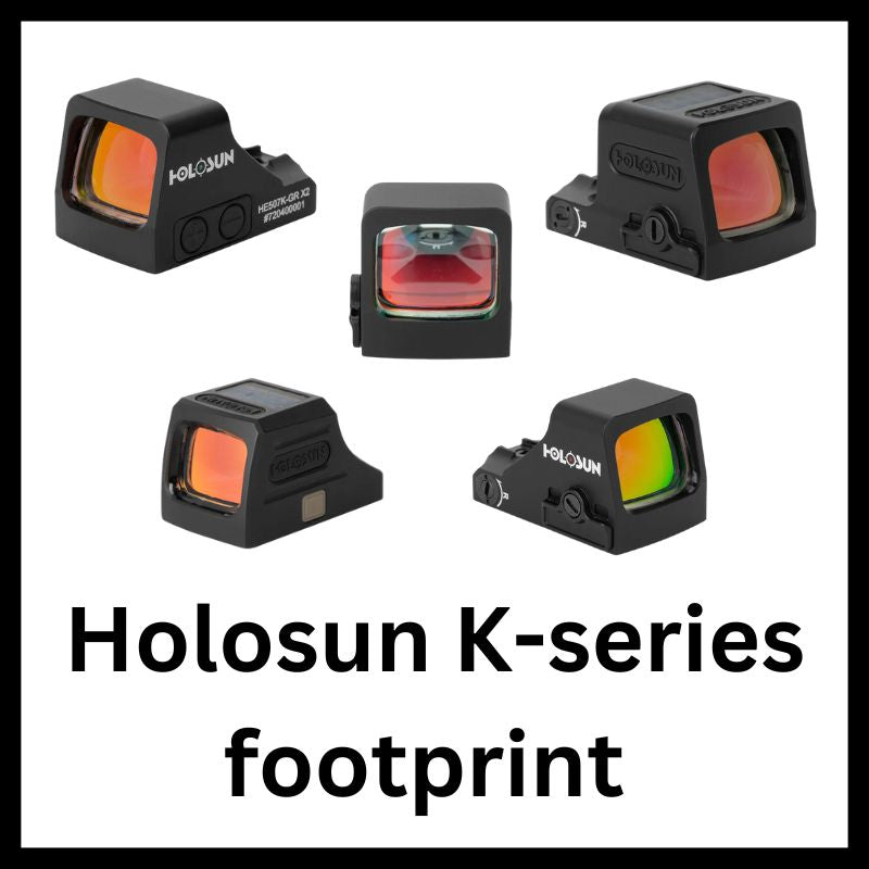 Red dots with Holosun K-series footprint