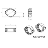 34 mm montaże lunet | krótka baza Picatinny QD 