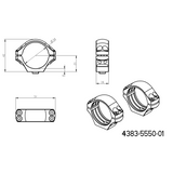 34 mm montaże lunet | krótka baza Picatinny QD 