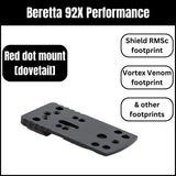 Beretta 92X Performance uniwersalne mocowanie kolimatora | typ A