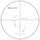 Vector Optics Veyron 3-12x44 SFP kompaktowy luneta celownicza 