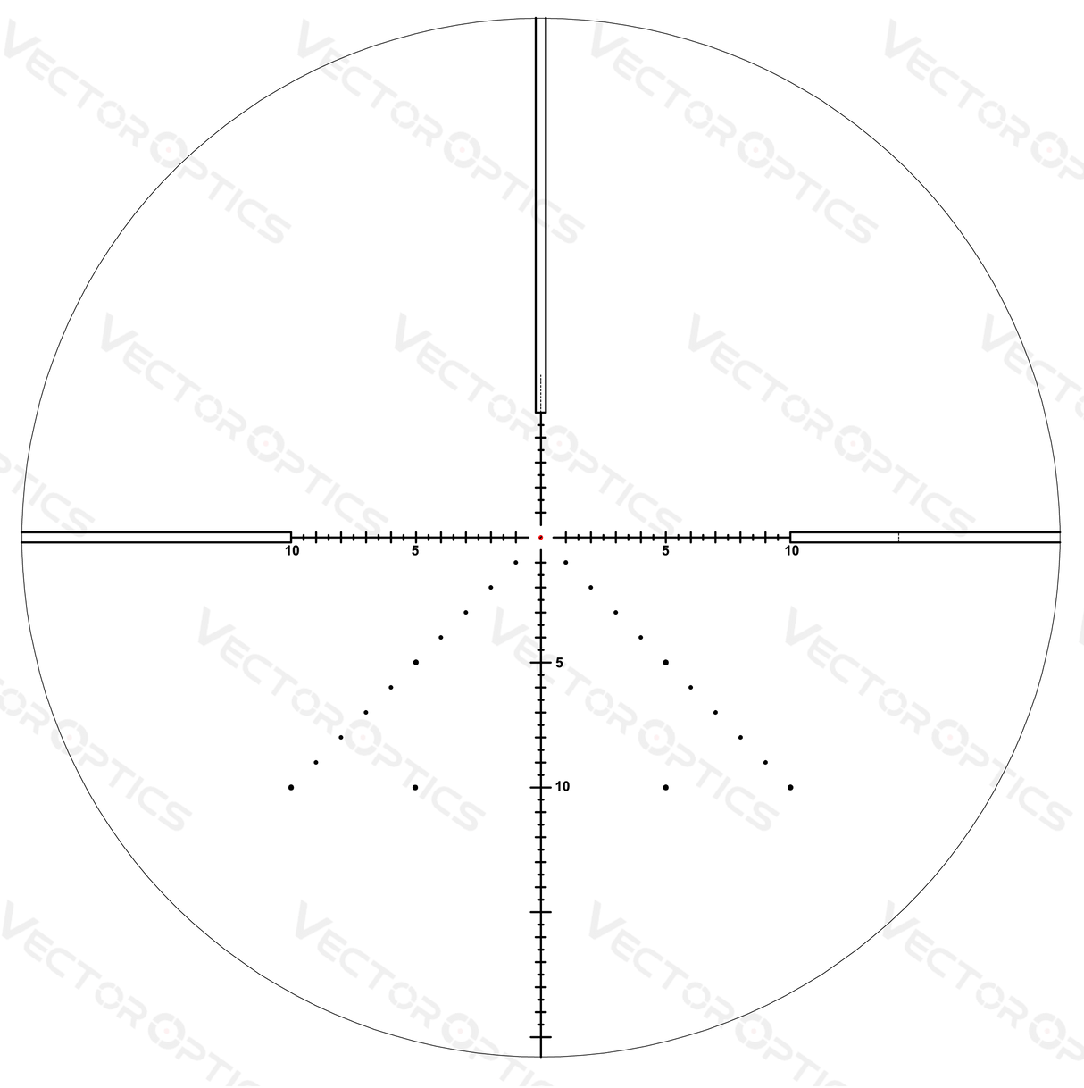 Vector Optics Veyron 4-16x44 IR Pierwsza płaszczyzna ogniskowa podświetlana luneta celownicza 